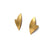 Gold V-Shaped Studs-Earrings-Oliwia Kuczynska-Pistachios