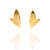 Gold V-Shaped Studs-Earrings-Oliwia Kuczynska-Pistachios