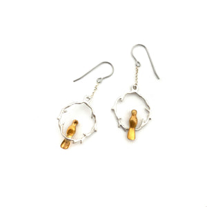 Gold Vermeil Bird Earrings-Earrings-Lisa Cimino-Pistachios