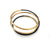 Gold Vermeil and Rubber Bracelet-Bracelets-Malgosia Kalinska-Pistachios