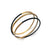 Gold Vermeil and Rubber Bracelet-Bracelets-Malgosia Kalinska-Pistachios