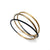 Gold Vermeil and Rubber Bracelet-Bracelets-Malgosia Kalinska-Pistachios