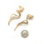 Gold Vortex Earrings-Earrings-Annie Dimadi-Pistachios