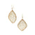 Gold Woven Leaf Earrings-Earrings-Kathryn Stanko-Pistachios