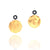 Gold and Black Disc Earrings-Earrings-Margo Myszka-Pistachios