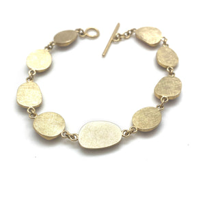 Gold and Sapphire Bracelet-Bracelets-Petra Class-Pistachios