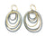 Gold/Oxi Ripple Earrings - Large-Earrings-Heather Guidero-Pistachios