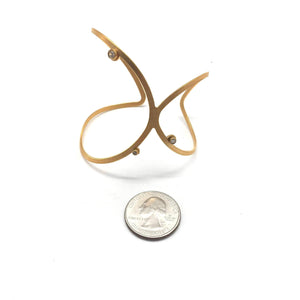 Golden Dali Cuff Bracelet-Bracelets-Aleksandra Przybysz-Pistachios