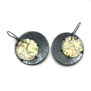 Golden Full Moon Earrings-Earrings-Luana Coonen-Pistachios