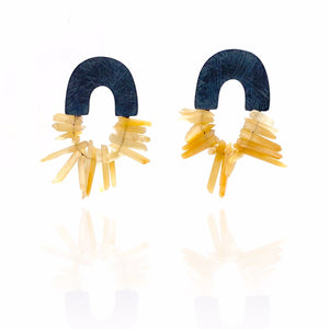 Golden Icicle Arches-Earrings-Heather Guidero-Pistachios