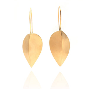 Golden Leaf Earrings-Earrings-Kacper Schiffers-Pistachios