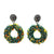 Green Knit Hoops-Earrings-Brooke Marks-Swanson-Pistachios
