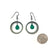 Green Onyx Circle Earrings-Earrings-So Young Park-Pistachios