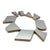 Grey Geometric Necklace-Necklaces-Karen Vanmol-Pistachios