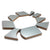 Grey Geometric Necklace-Necklaces-Karen Vanmol-Pistachios