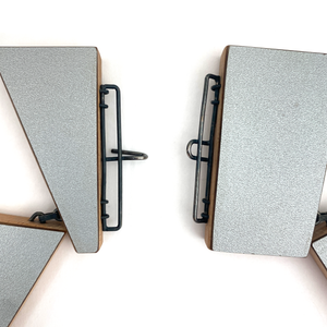 Grey Geometric Necklace-Necklaces-Karen Vanmol-Pistachios