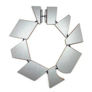 Grey Geometric Necklace-Necklaces-Karen Vanmol-Pistachios