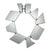 Grey Geometric Necklace-Necklaces-Karen Vanmol-Pistachios