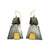 Grey Quartz Pyramid Earrings-Earrings-Heather Guidero-Pistachios