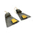 Grey Quartz Pyramid Earrings-Earrings-Heather Guidero-Pistachios