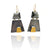 Grey Quartz Pyramid Earrings-Earrings-Heather Guidero-Pistachios