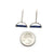 Half Circle Lapis Earrings-Earrings-Ashka Dymel-Pistachios