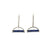 Half Circle Lapis Earrings-Earrings-Ashka Dymel-Pistachios