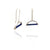 Half Circle Lapis Earrings-Earrings-Ashka Dymel-Pistachios