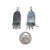 Half Oval Moonstone Fringe Earrings-Earrings-Karen Gilbert-Pistachios