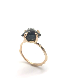 Herkimer Diamond Ring-Rings-Emi Nakamura-Pistachios