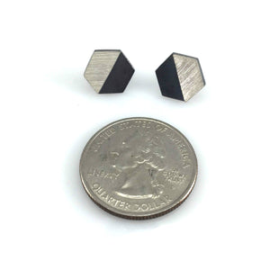 Hexagonal Split Post Earrings - Large-Earrings-Heather Guidero-Pistachios