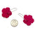 Hibiscus Flower Patch Earrings - Hot Pink-Earrings-Jess Dare-Pistachios