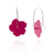 Hibiscus Flower Patch Earrings - Hot Pink-Earrings-Jess Dare-Pistachios