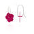 Hibiscus Flower Patch Earrings - Hot Pink-Earrings-Jess Dare-Pistachios