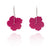 Hibiscus Flower Patch Earrings - Hot Pink-Earrings-Jess Dare-Pistachios