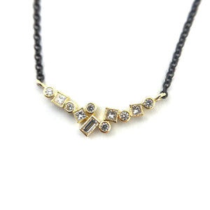 Horizontal Confetti Pendant Necklace-Necklaces-Karin Jacobson-Pistachios