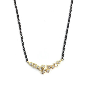 Horizontal Confetti Pendant Necklace-Necklaces-Karin Jacobson-Pistachios