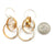 Interlocking Hoop Earrings - Gold-Earrings-Arek Wolski-Pistachios