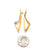 Keshi Pearl Earrings - Gold-Earrings-Katerina Pimenidu-Pistachios