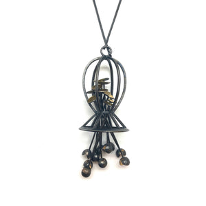 Kinetic Cage Necklace-Necklaces-Liaung-Chung Yen-Pistachios