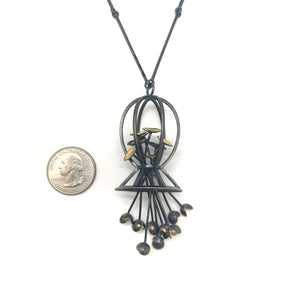 Kinetic Cage Necklace-Necklaces-Liaung-Chung Yen-Pistachios