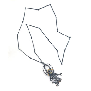 Kinetic Cage Necklace-Necklaces-Liaung-Chung Yen-Pistachios