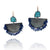 Lapis Fringe Earrings-Earrings-Karen Gilbert-Pistachios