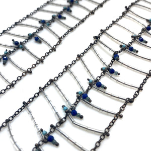 Lapis Ladder Necklace-Necklaces-Karen Gilbert-Pistachios
