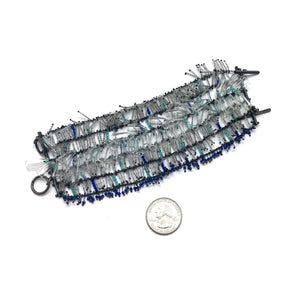 Lapis/Amazonite Grid Bracelet-Bracelets-Karen Gilbert-Pistachios