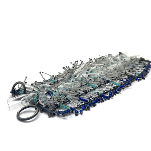 Lapis/Amazonite Grid Bracelet-Bracelets-Karen Gilbert-Pistachios