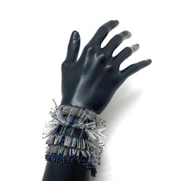 Lapis/Amazonite Grid Bracelet