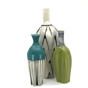 Large Ceramic Vase - Red-Homeware-Ed & Kate Coleman-Pistachios