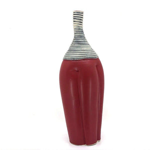 Large Ceramic Vase - Red-Homeware-Ed & Kate Coleman-Pistachios