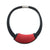 Large Red/Black Geometric Pendant Necklace-Necklaces-Ursula Muller-Pistachios